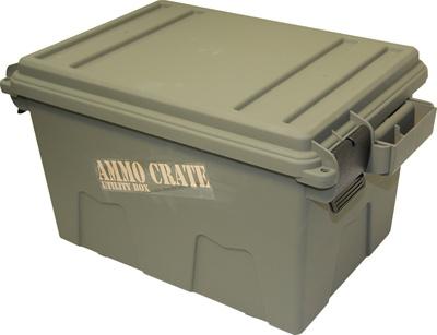 Mtm Molded Products Company Mtm Ammo Crate Utility Box - 12.4(L) X 8.4(W) X 8.5(H) Army Green