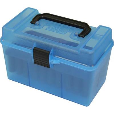 Mtm Molded Products Company Mtm H50-R-MAG - Deluxe Ammo Box w/Handle 7mm Rem Magazine - 300 Win Magazine 50/ct