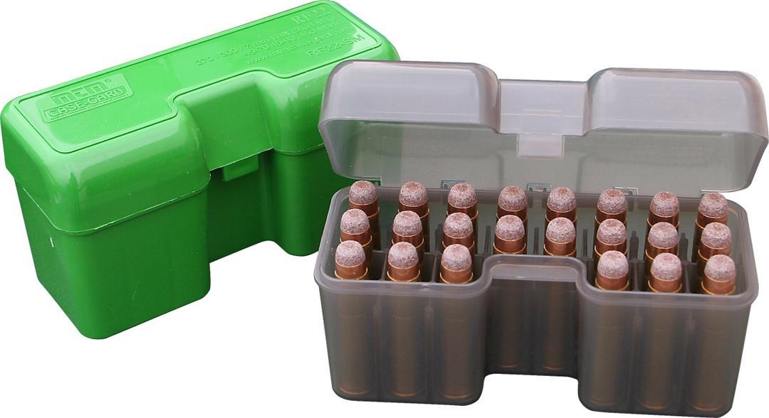 Mtm Molded Products Company Mtm Case-Guard RF-22LM Series Flip Top Rifle Ammo Box Green