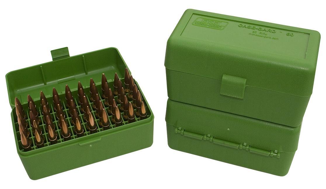 Mtm Molded Products Company Mtm Ammo Box 50 Rd Flip-Top 270 Win 30-06 25-06 Green