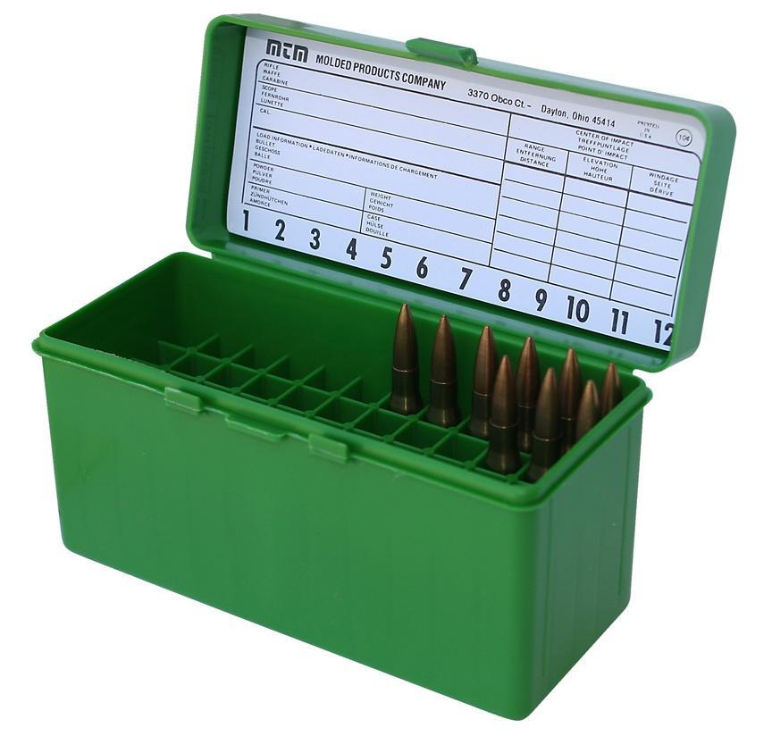 Mtm Molded Products Company Mtm Ammo Box 60 Rd Flip-Top 270 Win 30-06 25-06 Green