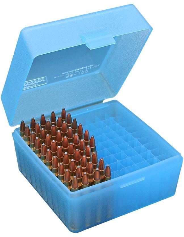 Mtm Molded Products Company Mtm Case Guard RS100 Series Small Rifle Ammo Box 100 Rounds Green