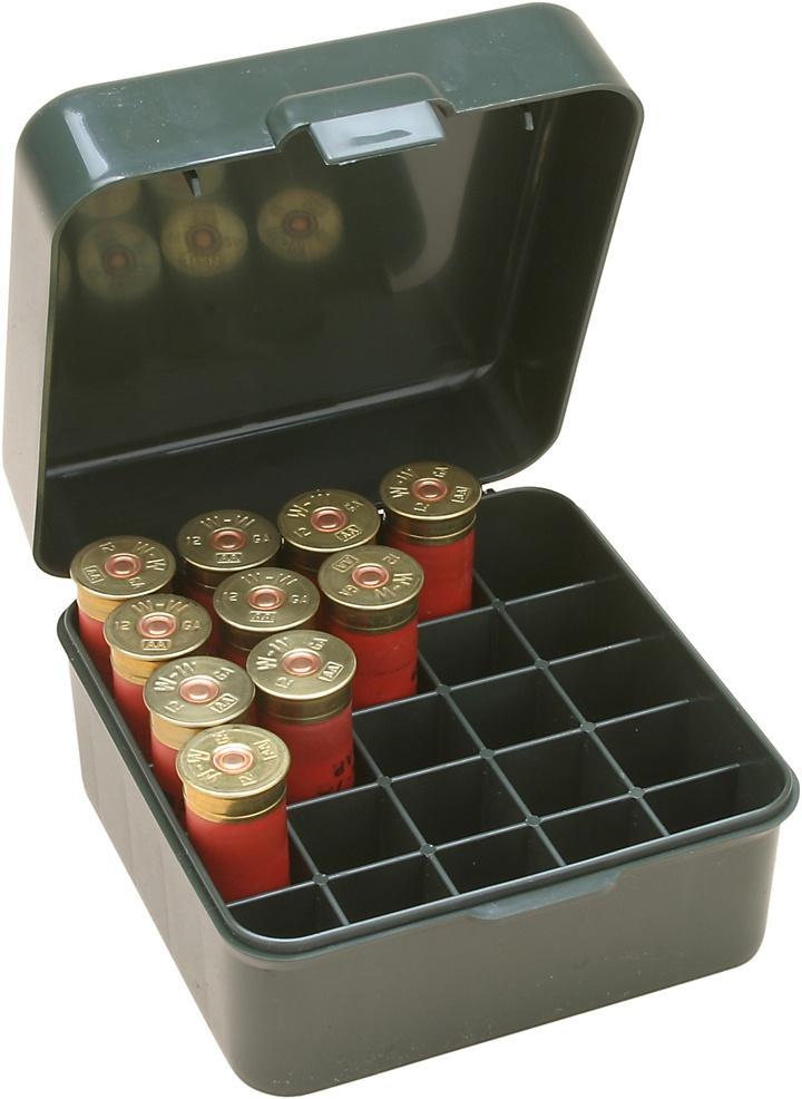 Mtm Molded Products Company Mtm Shotshell Box 25 Rd Flip-Top 10 12 Gauge Up To 3.5" Forest Green