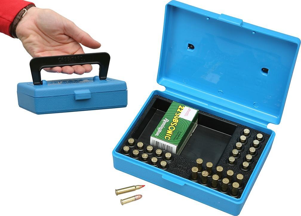 Mtm Molded Products Company Mtm Ammo Box 30 Rd 22 Long Rifle Rimfire Match Blue