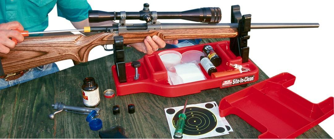 Mtm Molded Products Company Mtm Site-In-Clean Rifle Rest & Cleaning Center Red