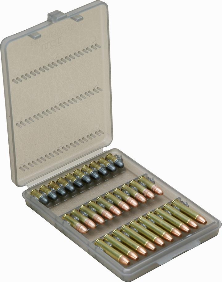 Mtm Molded Products Company Mtm 30 Rounds Case-Gard Ammo Wallet for Long Rifle .22 Magazine Clear Smoke