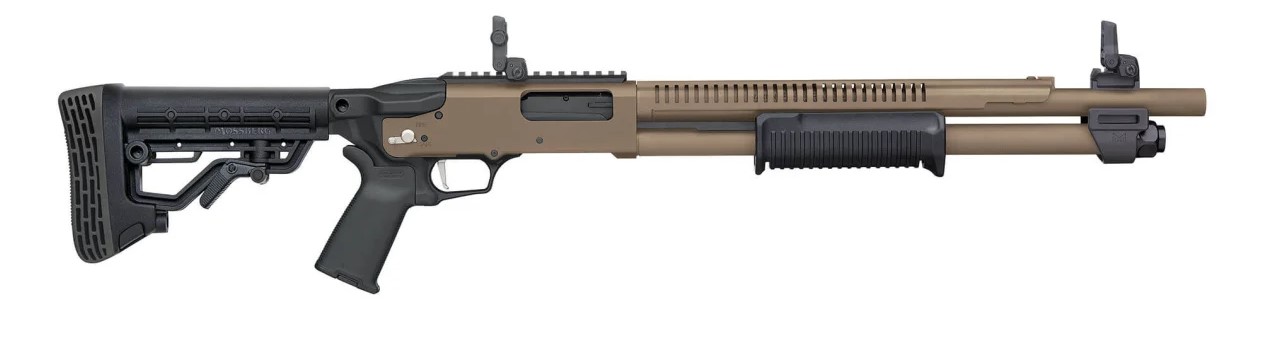 Mossberg & Sons Inc. Mossberg 590R 12/18.5 6+1 FDE Shotgun