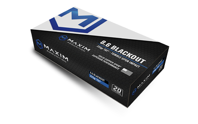 Maxim Defense Industries Maxim 8.6 Black 285GR Tui Sba 20/200 Copper