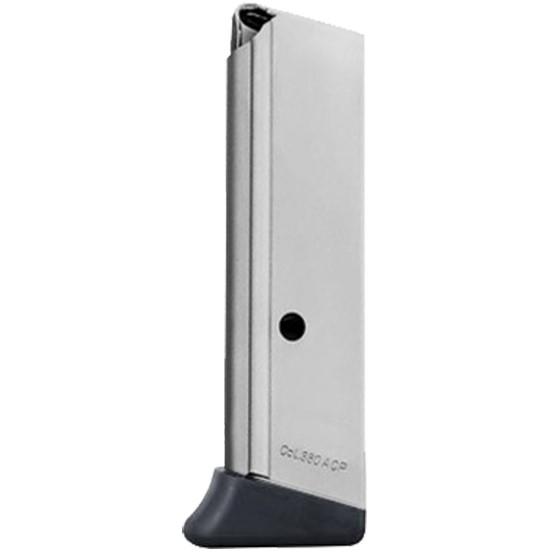 Mec-Gar Usa Inc Mec-Gar Walther PPK/S .380 Magazine Finger Rest Floorplate Nickel 7/rd