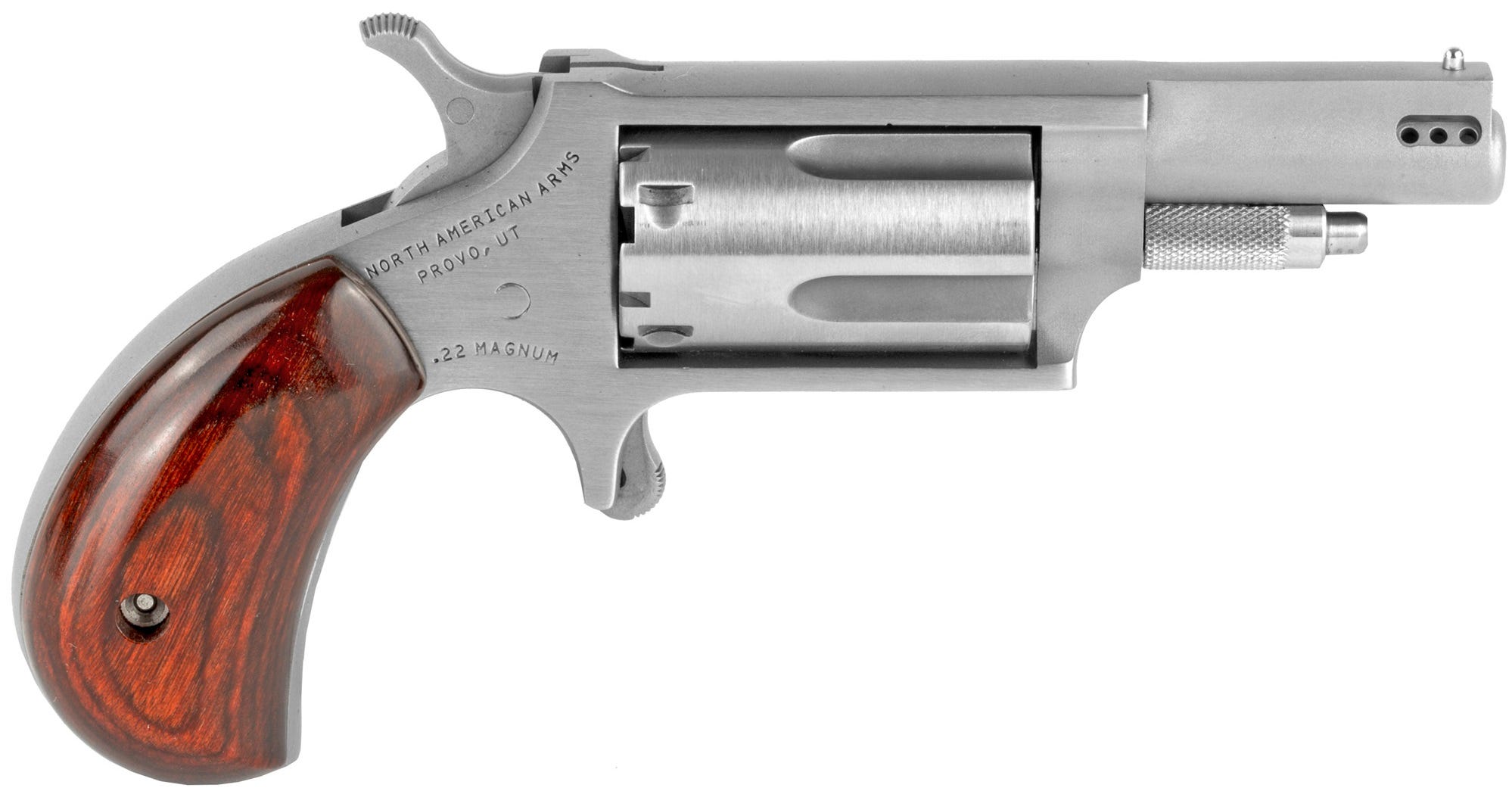 North American Arms North Mini 22MAG Rev 1-5/8" Stainless Prtd