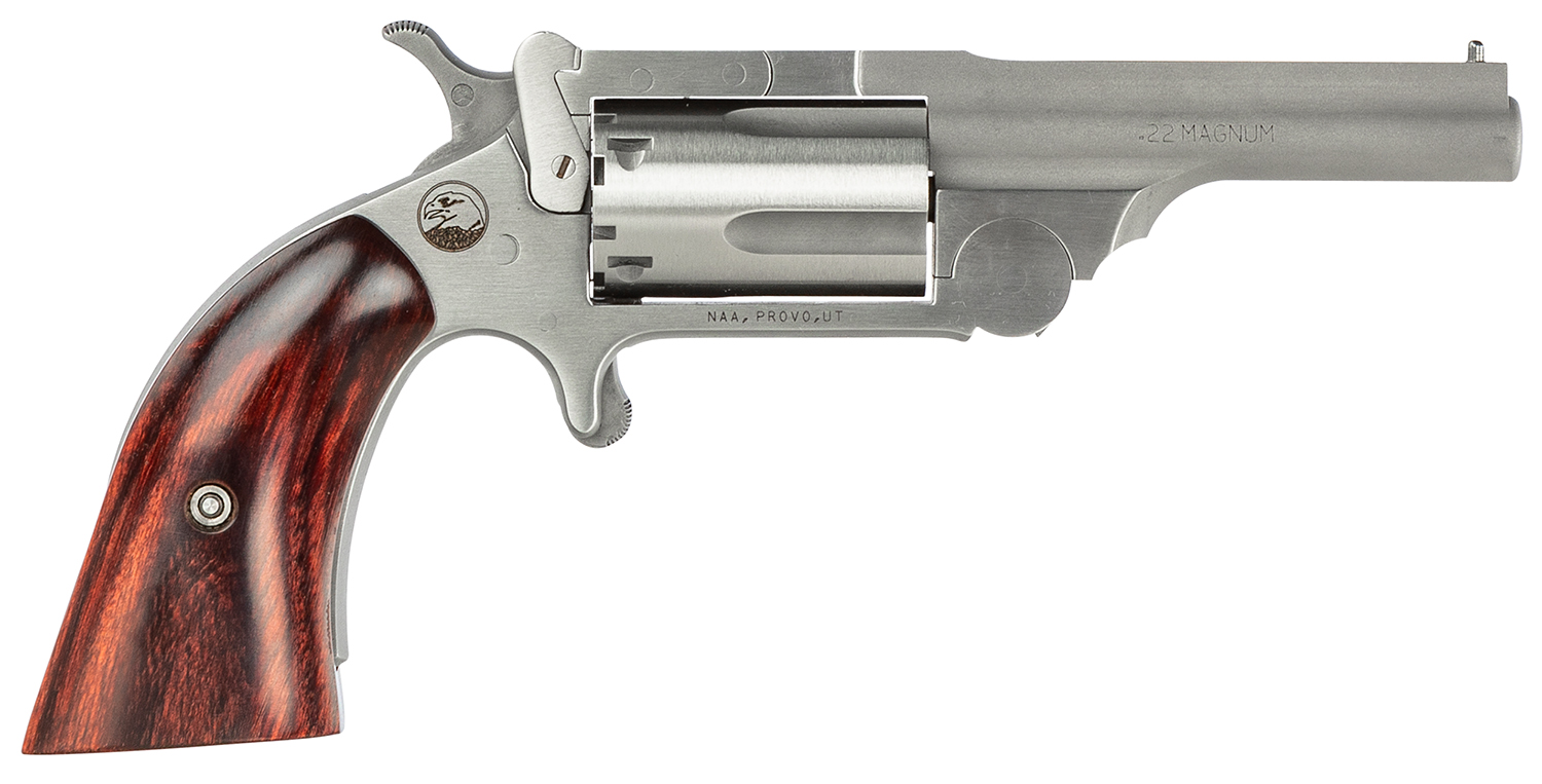 North American Arms North Ranger Ii .22 Magazine 2.5" Stainless Top Break 5RD Full Ribbed Brl