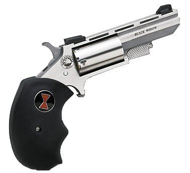 North American Arms North 22M/22L CON 2" Black WIDOW Stainless FS Revolver