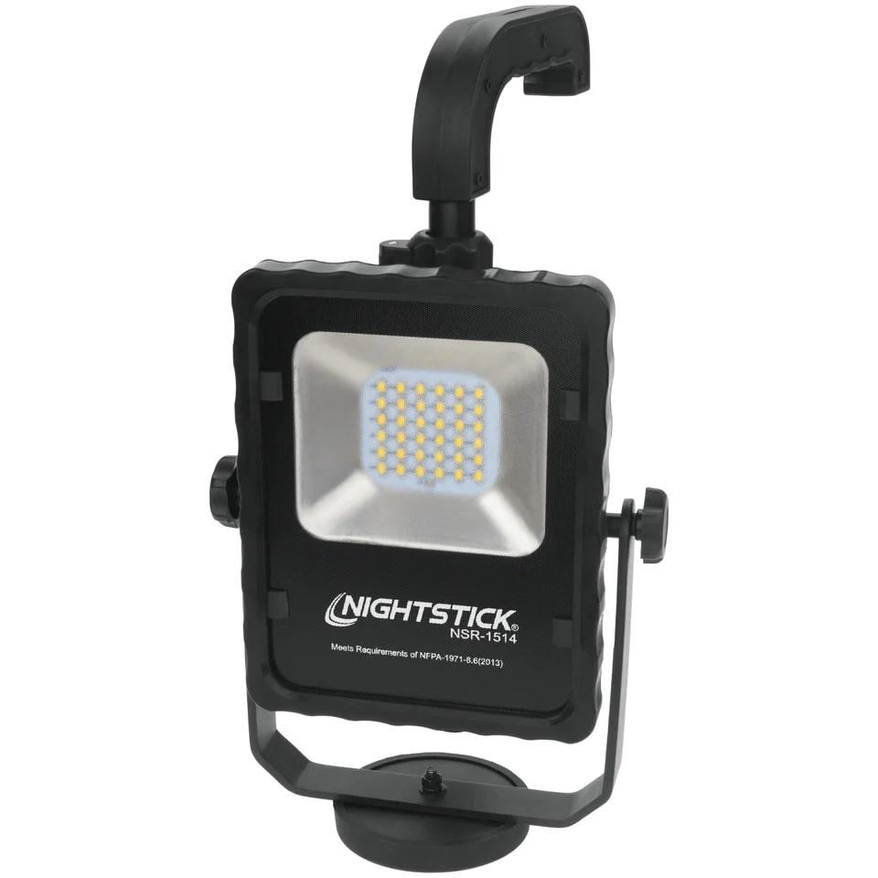 Bayco Products dba NightStick Nightstick Rechargeable LED Scene Light with Magnetic Base and Telescoping Handle Black