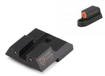 Night Fision LLC Perfect Dot NS Set w/Orange Front + Square Black Rear for CZ-USA P-07 & P-09