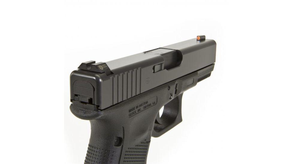 Night Fision LLC Perfect Dot Off Student Gun Accur8 NS Set w/Org Frnt+Black Sq for Glk 17-39