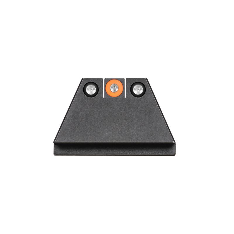 Night Fision LLC Night Fision Suppressor Height Night Sight Set Orange Front Black Back for Glock