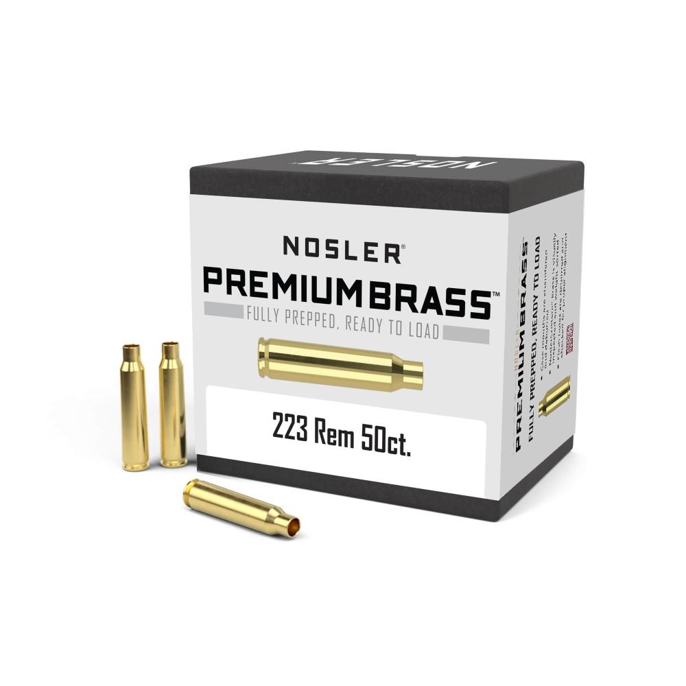 Nosler Bullets Inc. Nosler Unprimed Brass Rifle Cartridge Cases .223 Rem 50/ct