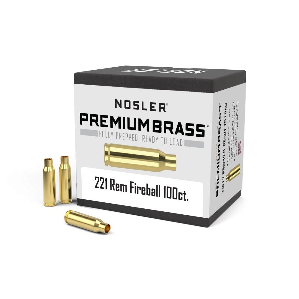 Nosler Bullets Inc. Nosler Unprimed Brass Rifle Cartridge Cases .221 Fireball 100/ct