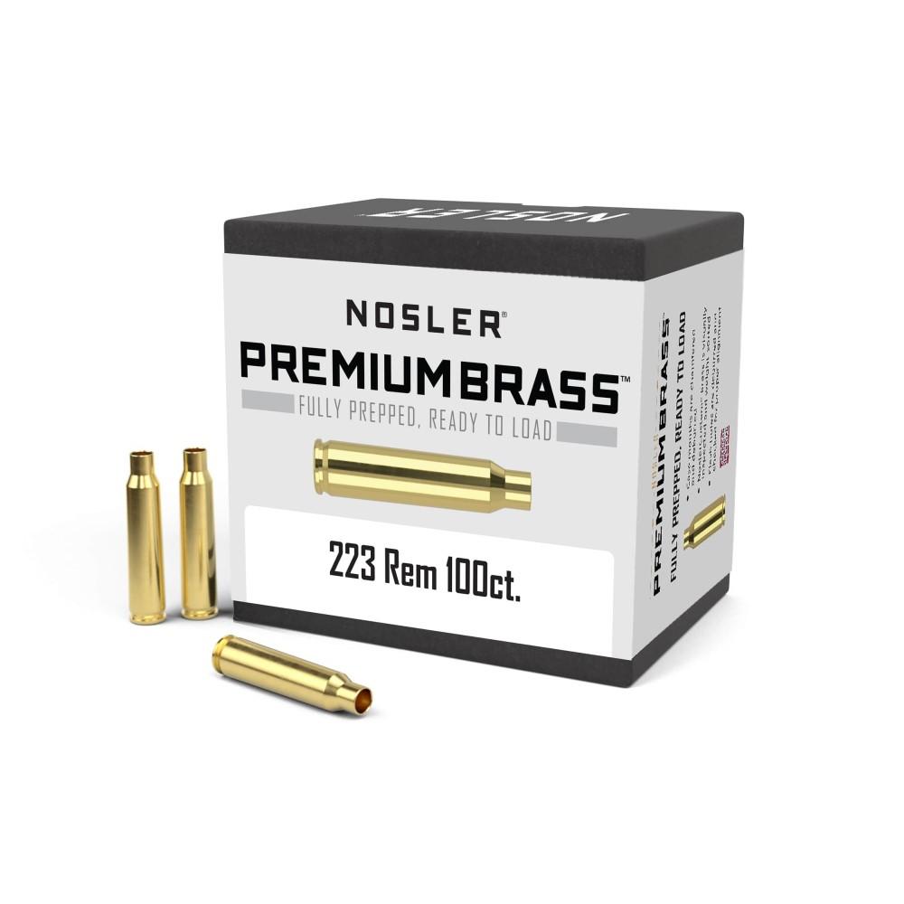 Nosler Bullets Inc. Nosler Unprimed Brass Rifle Cartridge Cases .223 Rem 100/ct