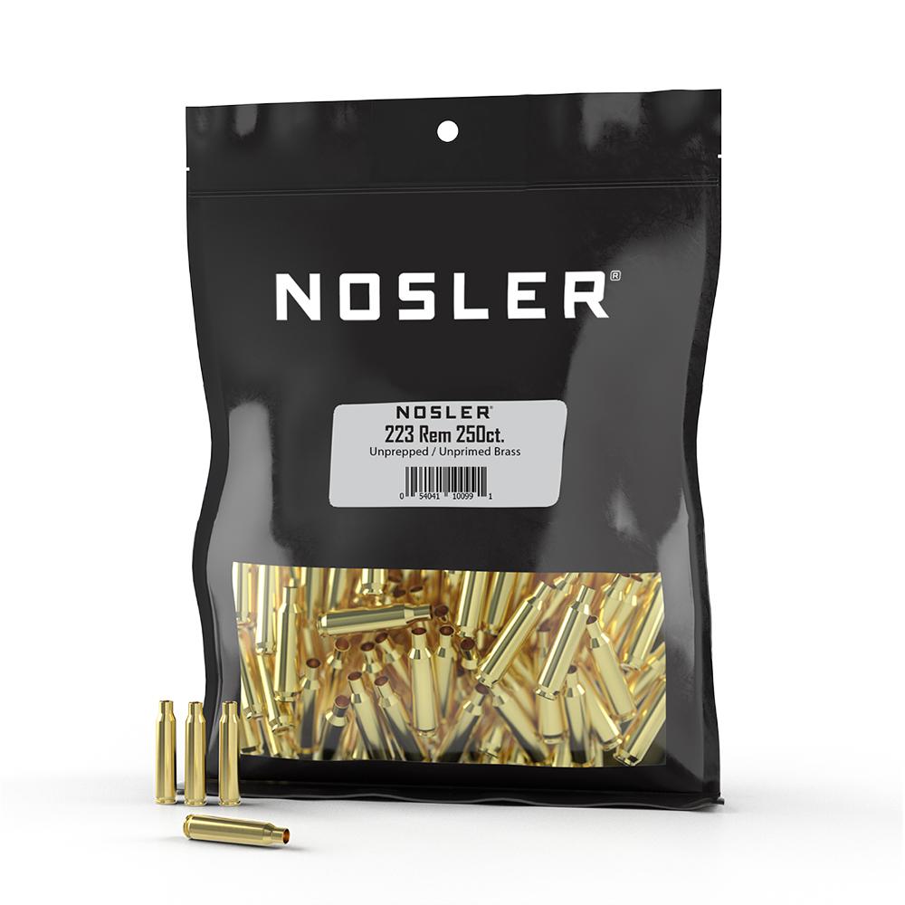 Nosler Bullets Inc. Nosler Unprimed Unprepped Brass Rifle Cartridge Cases .223 Rem (BULK) 250/ct