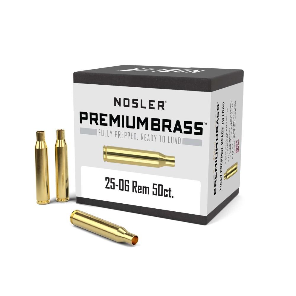 Nosler Bullets Inc. Nosler Unprimed Brass Rifle Cartridge Cases .25-06 Rem 50/ct