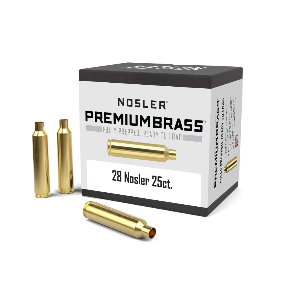 Nosler Bullets Inc. Nosler Unprimed Brass Rifle Cartridge Cases .28 Nosler 25/ct