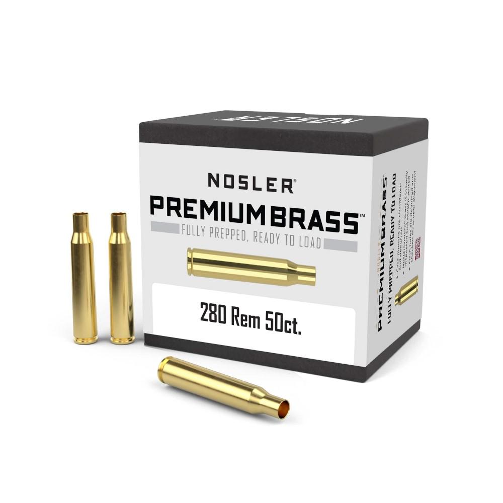 Nosler Bullets Inc. Nosler Unprimed Brass Rifle Cartridge Cases .280 Rem 50/ct