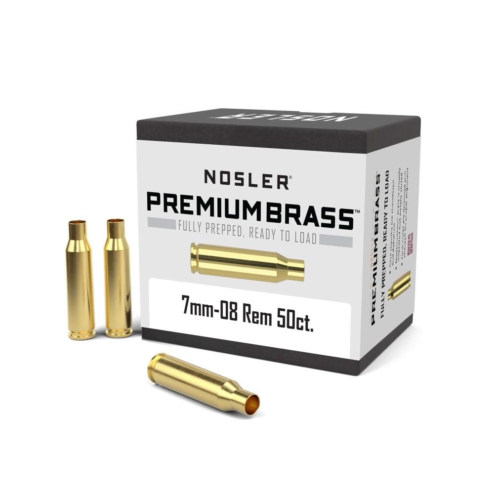 Nosler Bullets Inc. Nosler Unprimed Brass Rifle Cartridge Cases 7mm-08 50/ct