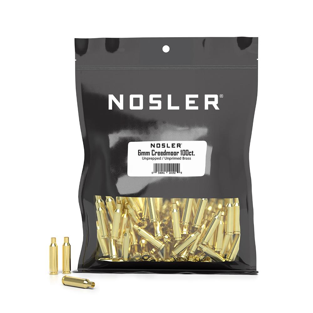 Nosler Bullets Inc. Nosler Unprimed Unprepped Brass Rifle Cartridge Cases 6mm Creedmoor 100/ct (BULK)