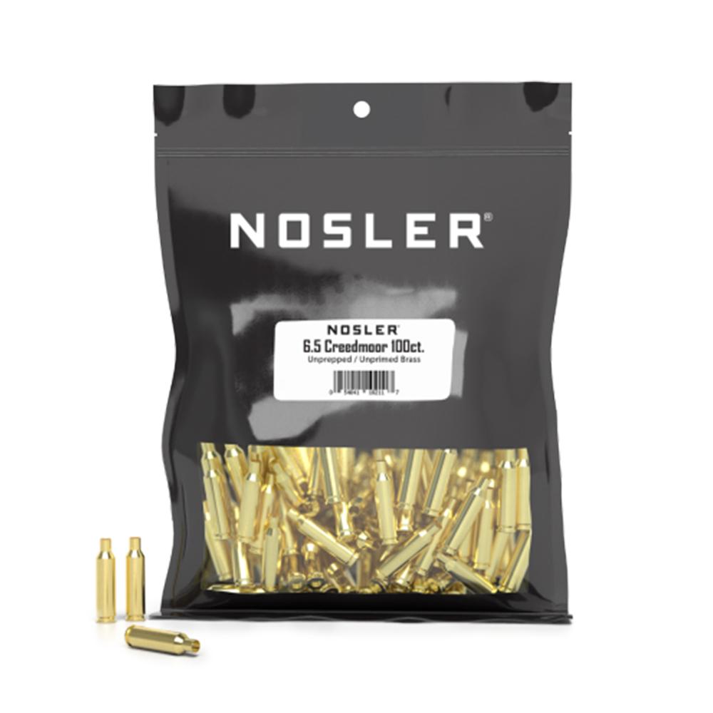 Nosler Bullets Inc. Nosler Unprimed Unprepped Brass Rifle Cartridge Cases 6.5 Creedmoor NOS HS 100/ct (BULK)