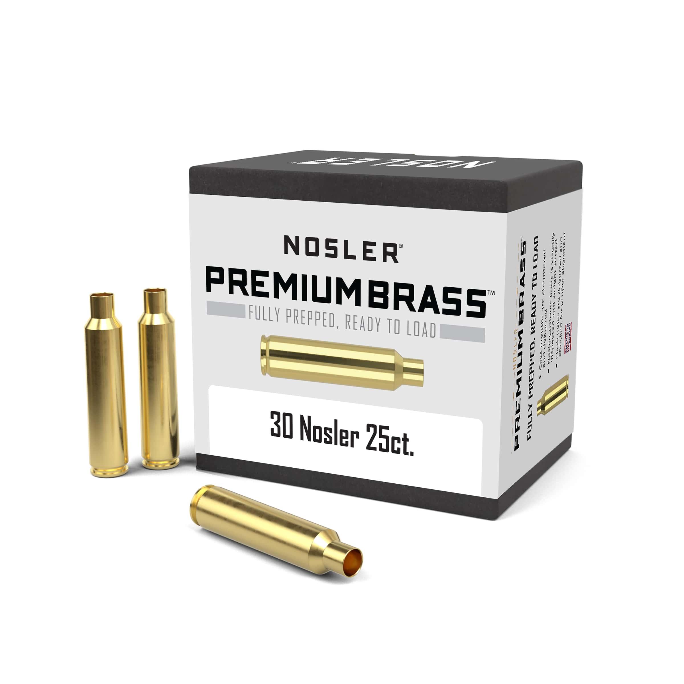 Nosler Bullets Inc. Nosler Unprimed Brass Rifle Cartridge Cases .30 Nosler 25/ct