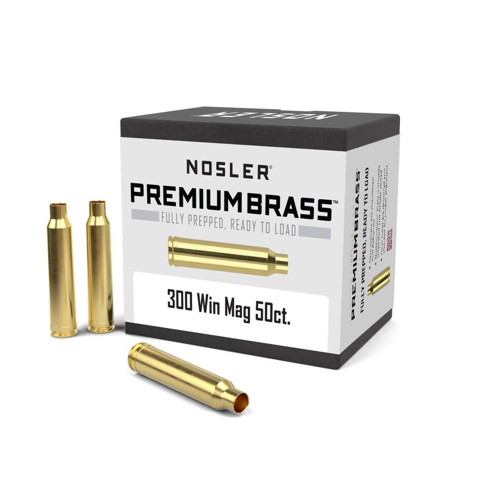 Nosler Bullets Inc. Nosler Unprimed Brass Rifle Cartridge Cases .300 Win Mag 50/ct