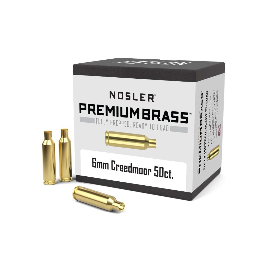Nosler Bullets Inc. Nosler Unprimed Brass Rifle Cartridge Cases 6mm Creedmoor 50/ct