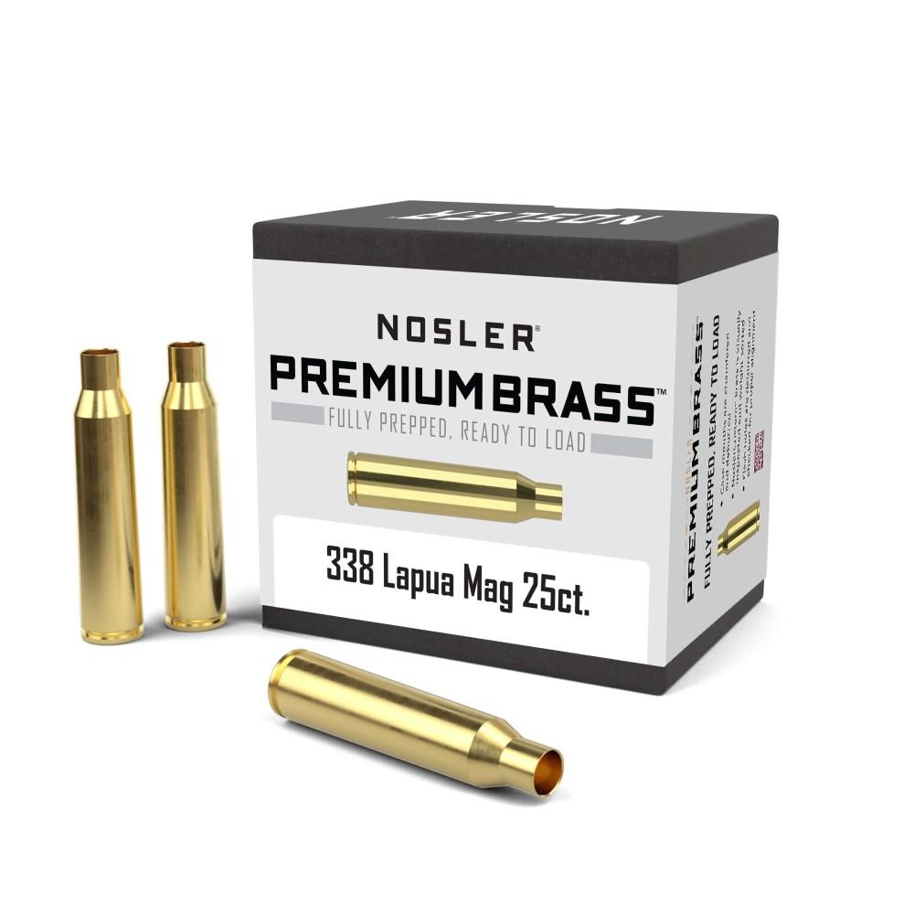 Nosler Bullets Inc. Nosler Unprimed Brass Rifle Cartridge Cases .338 Lapua 25/ct