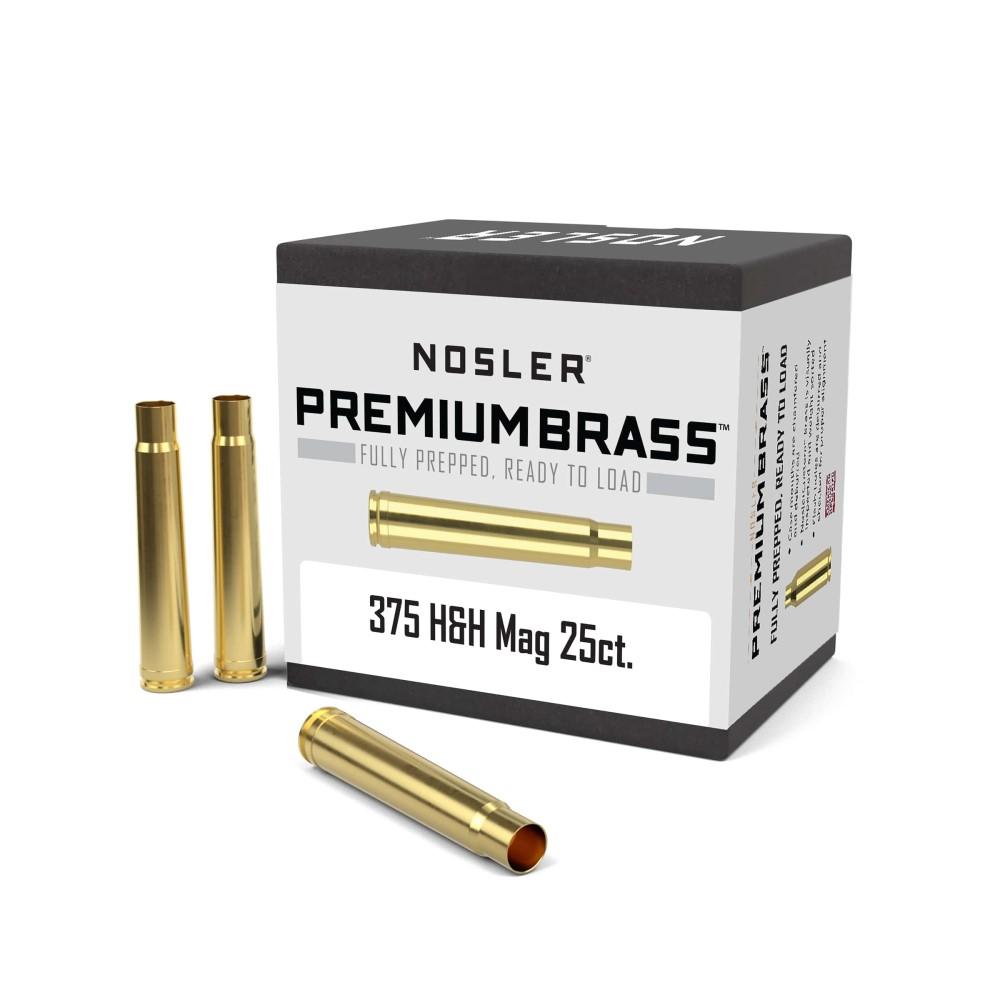 Nosler Bullets Inc. Nosler Unprimed Brass Rifle Cartridge Cases .375 H&H 25/ct