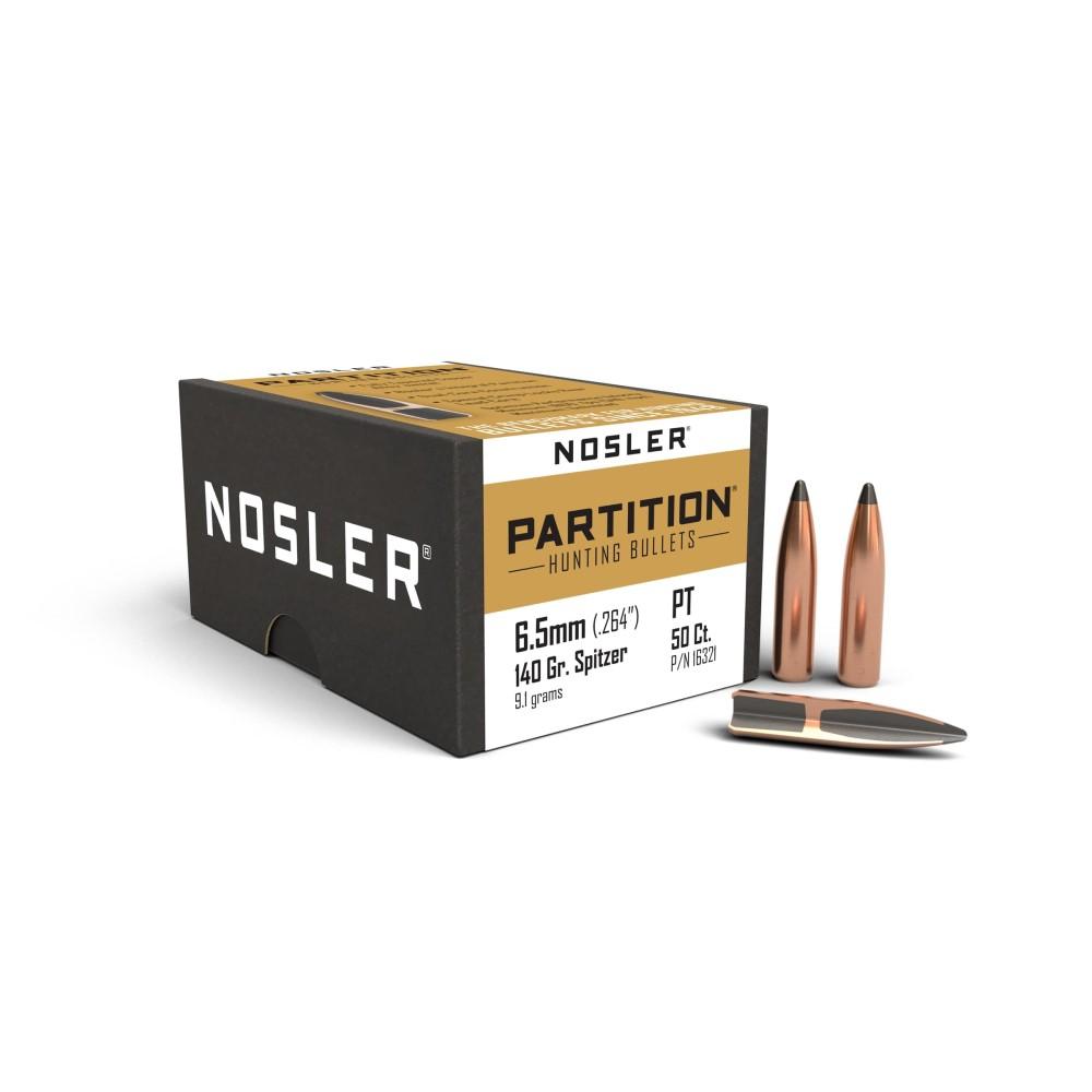 Nosler Bullets Inc. Nosler Partition Rifle Bullets 6.5mm .264" 140 gr SPT 50/ct