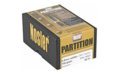 Nosler Partition Rifle Bullets 6.5mm .264" 140 gr SPT 50/ct Nosler Partition Rifle Bullets 6.5mm .264" 140 gr SPT 50/ct