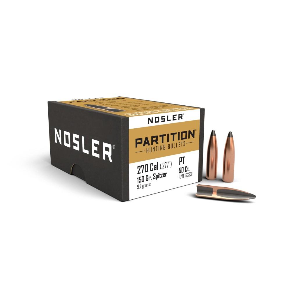 Nosler Bullets Inc. Nosler Partition Rifle Bullets .270 cal .277" 150 gr SPT 50/ct