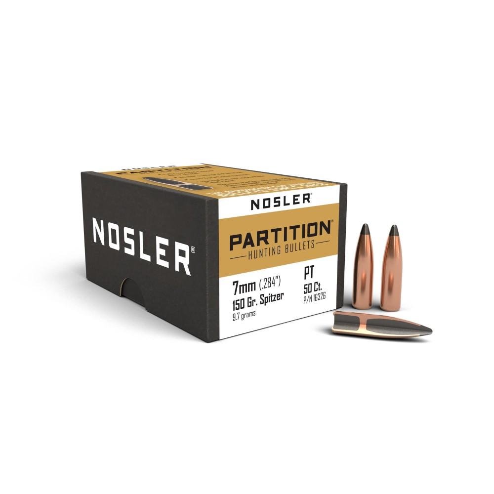 Nosler Bullets Inc. Nosler Partition Rifle Bullets 7mm .284" 150 gr SPT 50/ct