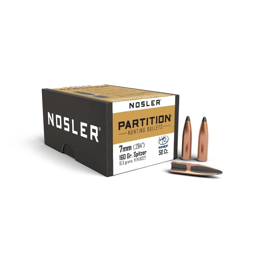 Nosler Bullets Inc. Nosler Partition Rifle Bullets 7mm .284" 160 gr SPT 50/ct