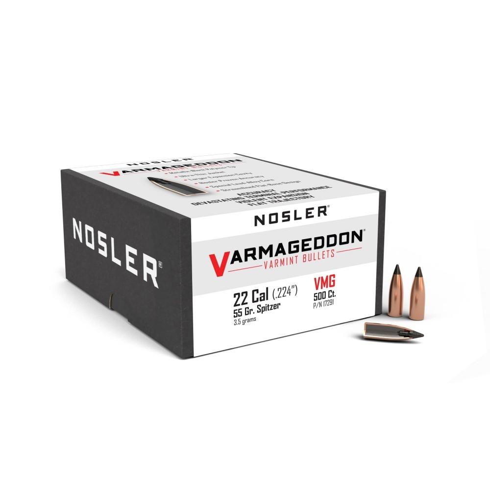 Nosler Bullets Inc. Nosler VarMageddon Rifle Bullets .22 cal .224" 55 gr FB-TIPPED 500/ct
