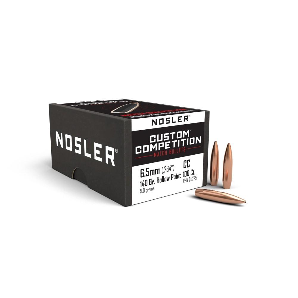Nosler Bullets Inc. Nosler Custom Competition Rifle Bullets 6.5mm .264" 140 gr HPBT 100/ct