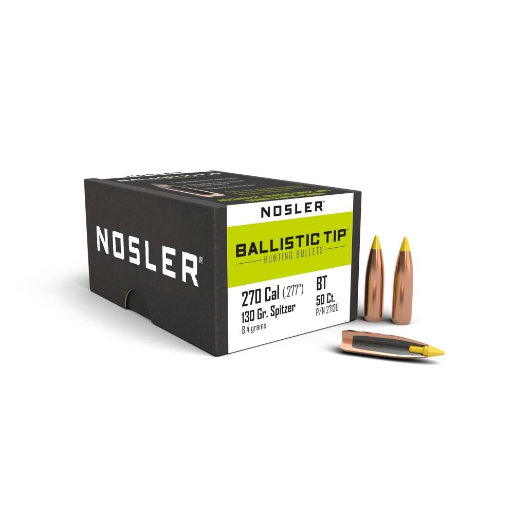 Nosler Bullets Inc. Nosler 270 Cal 130GR 50CT Ballistic Tip