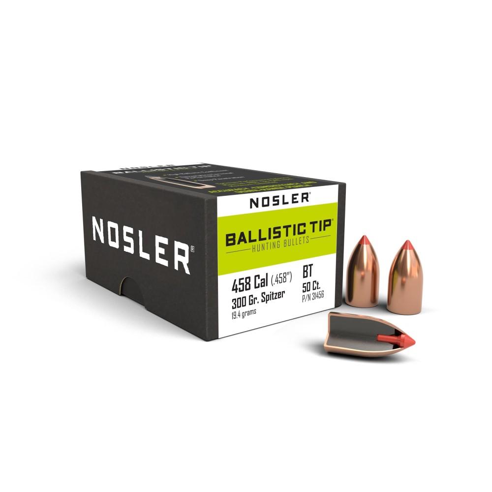 Nosler Bullets Inc. Nosler Ballistic Tip Hunting Rifle Bullets .458 SOCOM 300 gr SP (Orange Tip) 50/ct