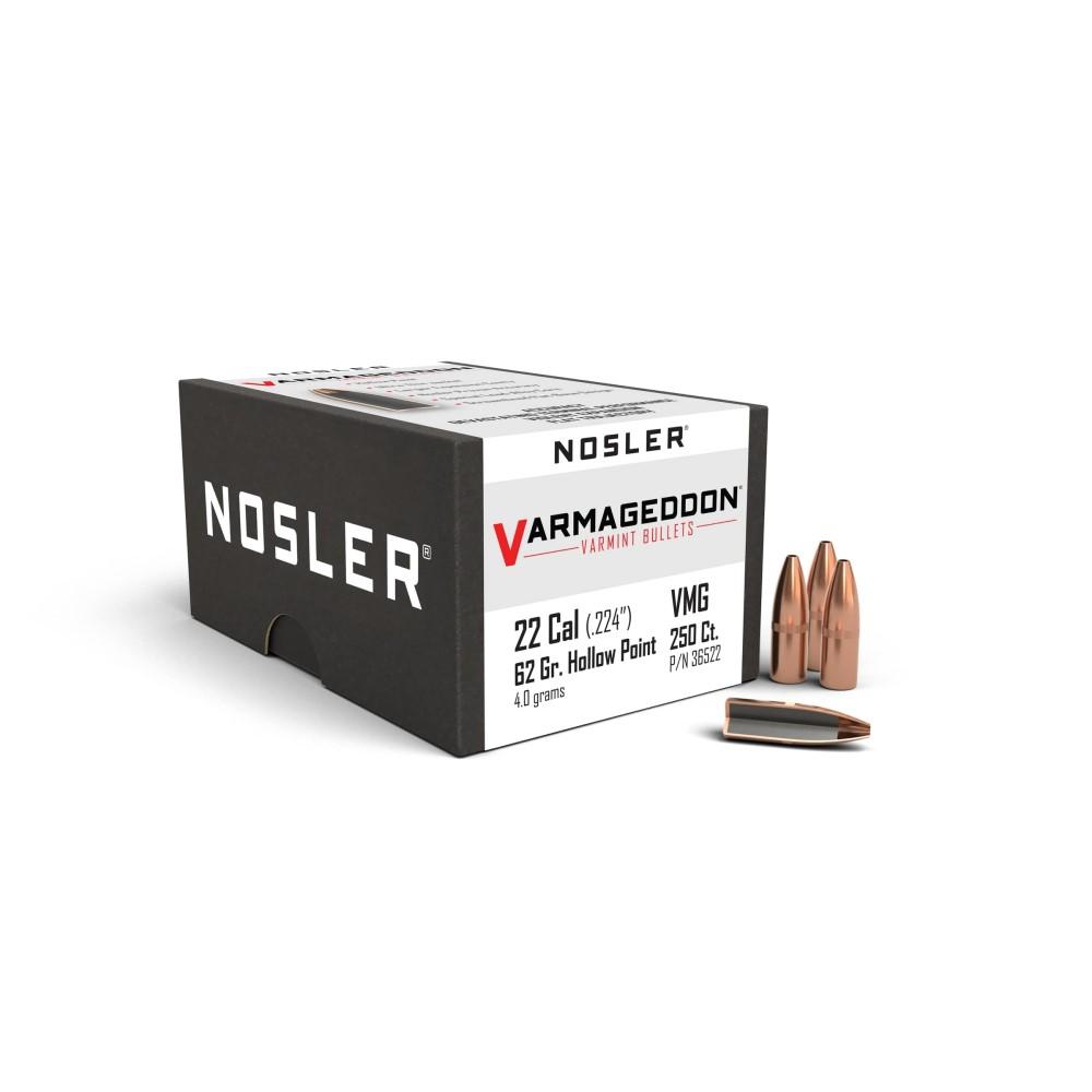 Nosler Bullets Inc. Nosler VarMageddon Rifle Bullets .22 cal .224" 62 gr FBHP 250/ct