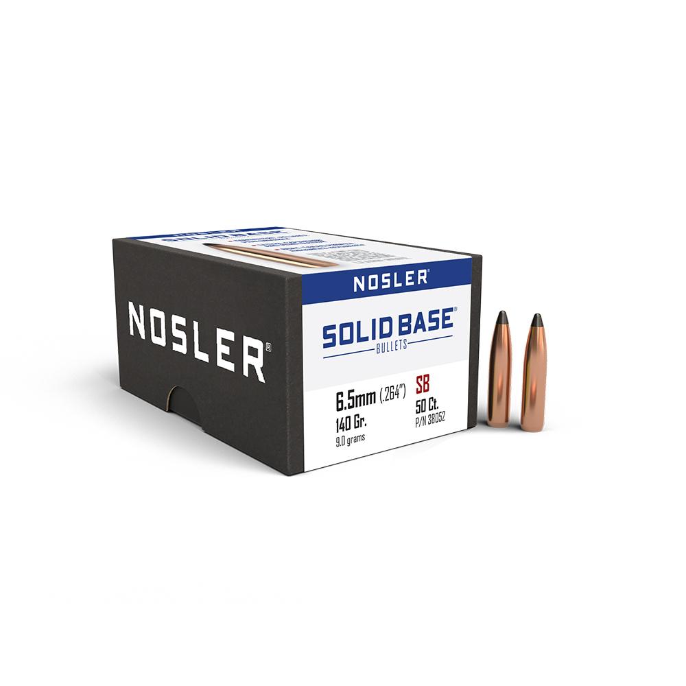 Nosler Bullets Inc. Nosler Solid Base Rifle Bullets 6.5mm .264" 140 gr 50/ct