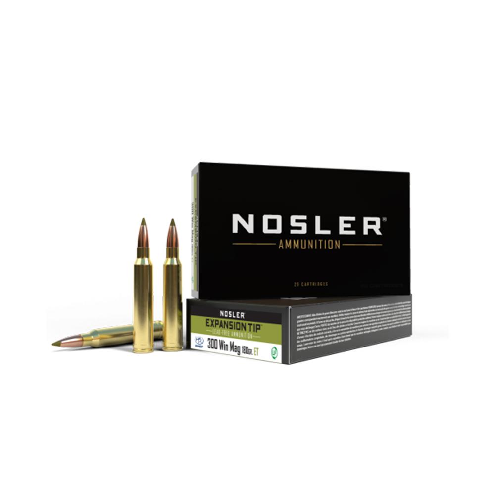 Nosler Bullets Inc. Nosler E-Tip Rifle Ammunition .300 Win Mag 180gr ET 2950 fps 20/ct