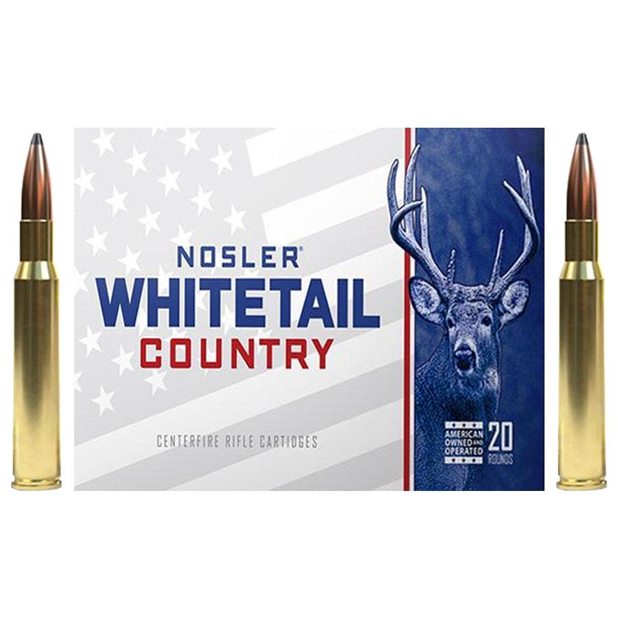Nosler Whitetail Country Rifle Ammunition .30-06 Sprg 165gr SP 2900 fps 20/ct Nosler Whitetail Country Rifle Ammunition .30-06 Sprg 165gr SP 2900 fps 20/ct