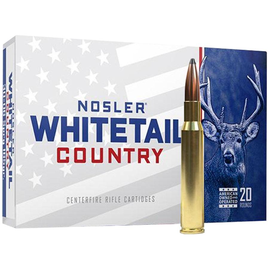 Nosler Whitetail Country Rifle Ammunition .30-06 Sprg 165gr SP 2900 fps 20/ct Nosler Whitetail Country Rifle Ammunition .30-06 Sprg 165gr SP 2900 fps 20/ct