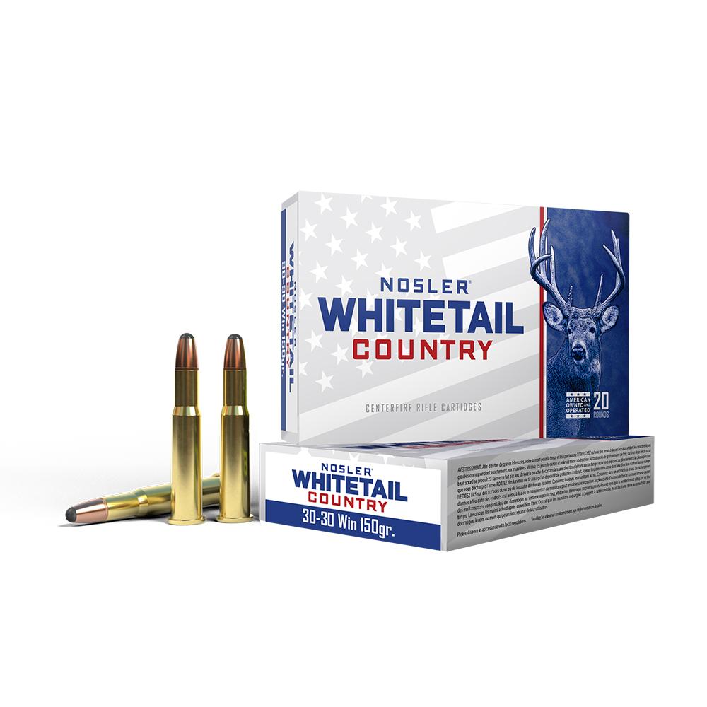 Nosler Bullets Inc. Nosler Whitetail Country Rifle Ammunition 30-30 Win 150gr SP 2390 fps 20/ct